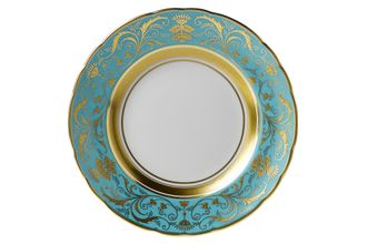 Royal Crown Derby Regency -Turquoise Side Plate 21.5cm