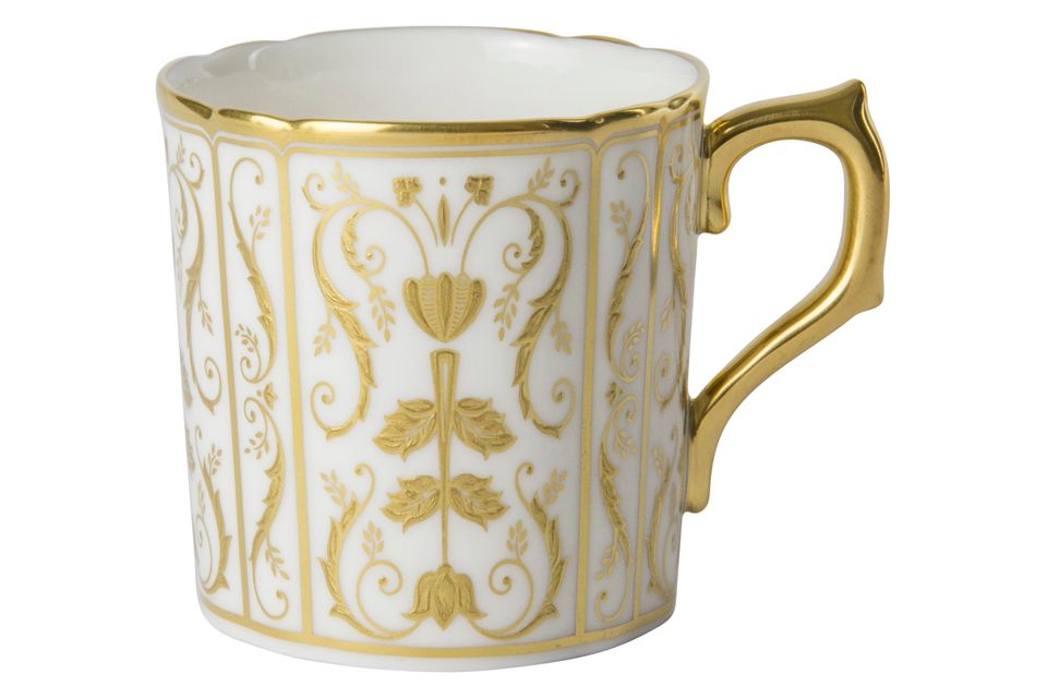 Royal Crown Derby Regency - White Coffee Cup