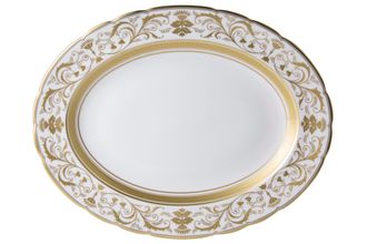 Royal Crown Derby Regency - White Oval Platter 38cm