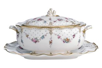 Royal Crown Derby Royal Antoinette Soup Tureen + Lid Soup Tureen and Lid Only