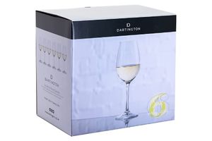 Dartington Crystal Six Set of 6 White Wine Glasses