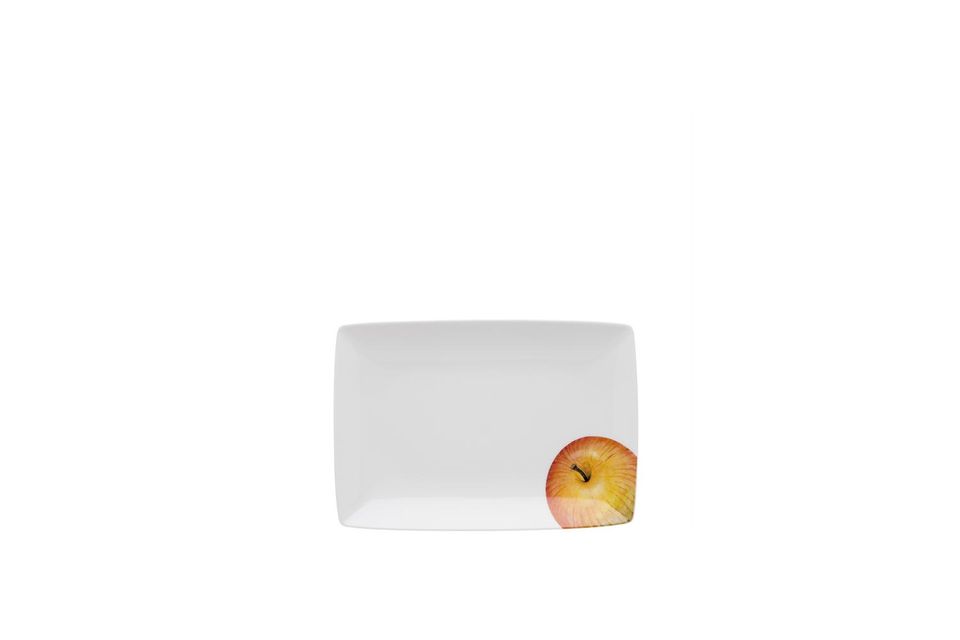 Vista Alegre Tropics Rectangular Platter Apple 15" x 11"