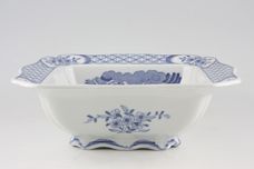 Furnivals Old Chelsea - Blue Vegetable Tureen Base Only Square, footed. Bird Pattern inside 2pt thumb 1