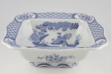 Furnivals Old Chelsea - Blue Vegetable Tureen Base Only Square, footed. Bird Pattern inside 2pt thumb 2