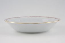 Spode Trade Winds Red - Gold Edge Soup / Cereal Bowl Ribbed 6 1/4" thumb 1