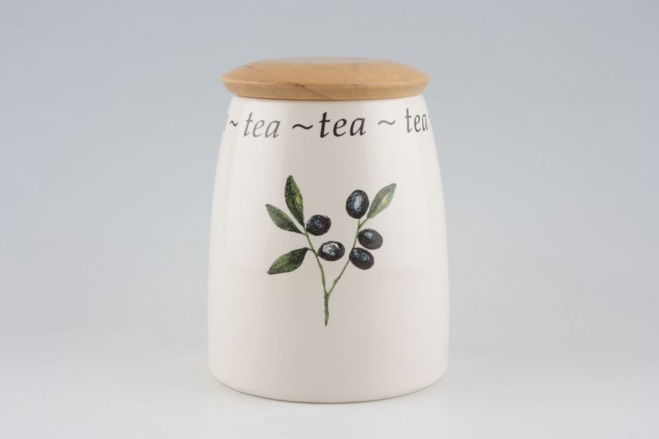 Johnson Brothers Italian Storage Jar + Lid Tea - Wooden Lid