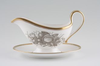 Spode Chatham - Y5280 Sauce Boat and Stand Fixed