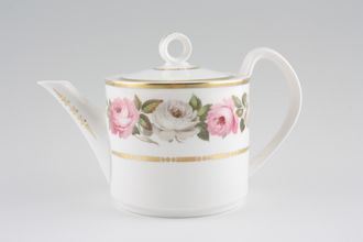 Royal Worcester Royal Garden - Dot and Dash Inner Gold Line Teapot 1 1/4pt