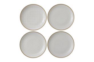 Gordon Ramsay for Royal Doulton Maze Grill Set of 4 Plates Mixed White Designs 23cm
