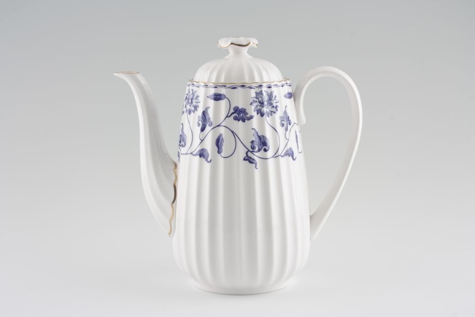 Spode Colonel - Blue - Y6235 Coffee Pot NO pattern on lid 2 1/4pt