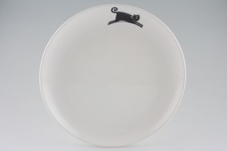 Portmeirion Splat Dinner Plate Running Cat - without Chefs Hat 10 3/4"