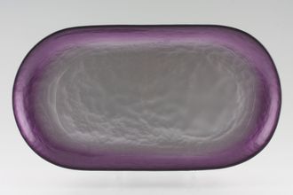 Portmeirion Dusk Sandwich Tray Glass - Aubergine 14 1/4" x 7 3/4"