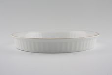 Royal Worcester Evesham - Gold Edge Flan Dish Smooth Inner, Fluted Outer 9" thumb 1