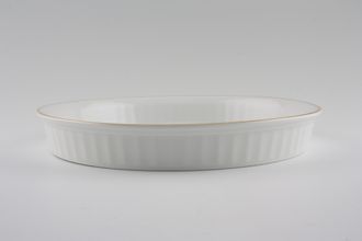 Sell Royal Worcester Evesham - Gold Edge Flan Dish Smooth Inner, Fluted Outer 9"