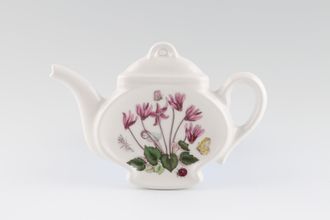 Sell Portmeirion Botanic Garden Spoon Rest  Teapot Shape - Cyclamen Repandum - Ivy Leaved Cyclamen