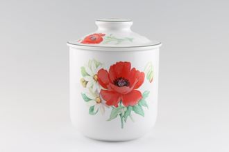 Sell Royal Worcester Poppies Storage Jar + Lid Ceramic Lid 5 3/4" x 5 3/4"