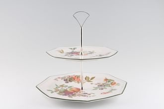 Johnson Brothers Fresh Fruit 2 Tier Cake Stand