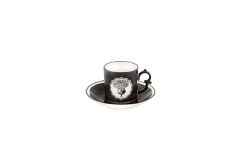 Christian Lacroix Herbariae Coffee Cup & Saucer Black