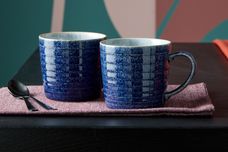 Denby Studio Blue Mug Cobalt | Ridged 400ml thumb 2