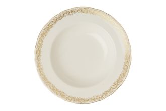 Royal Crown Derby Aves - Gold - Narrow Band Rimmed Bowl 21.65cm