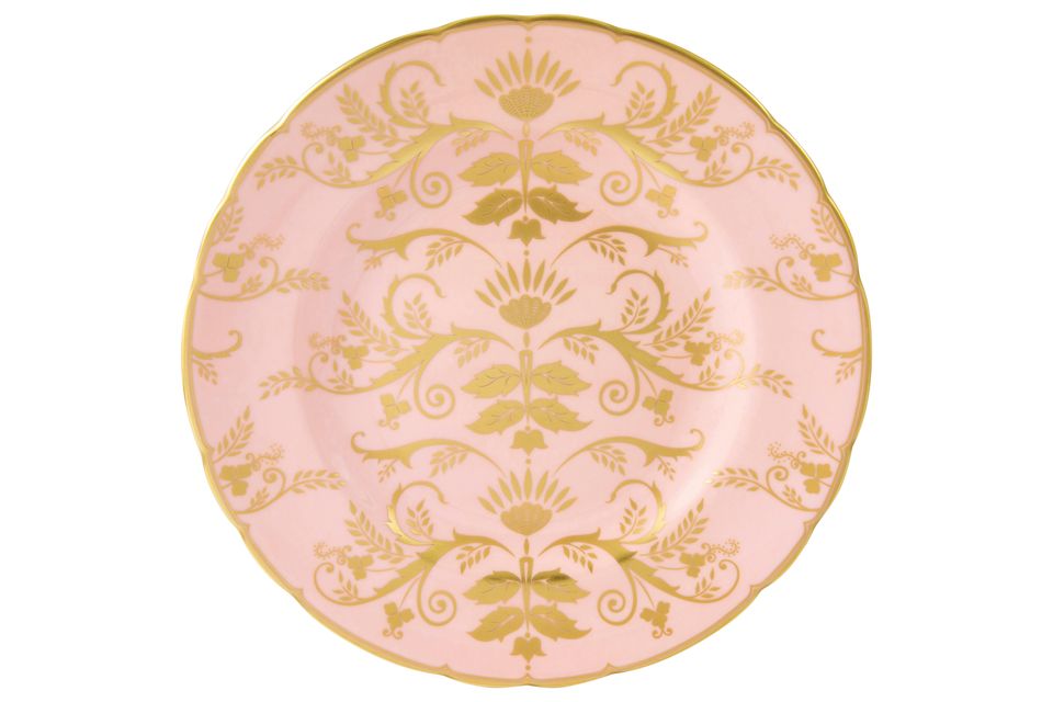 Royal Crown Derby Harlequin Side Plate Baby Pink 21.65cm