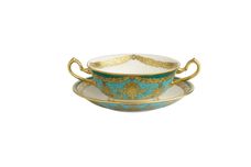 Royal Crown Derby Turquoise Palace Soup Cup Saucer Saucer Only 16.5cm thumb 2