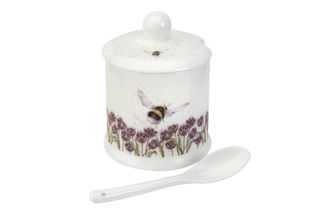 Royal Worcester Wrendale Designs Jam Pot + Lid Bumble Bee 0.11l