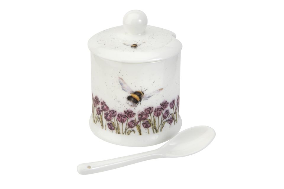 Royal Worcester Wrendale Designs Jam Pot + Lid Bumble Bee 0.11l