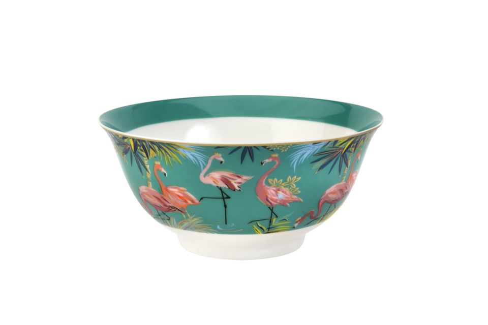 Sara Miller London for Portmeirion Tahiti Collection Candy Bowl Flamingo 15cm
