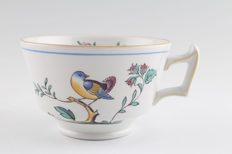 Spode Queen's Bird - Y4973 & S3589 (Shades Vary) Teacup Pointed Handle - B/S Y4973 3 3/4" x 2 3/8"