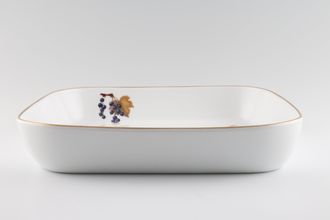 Royal Worcester Evesham - Gold Edge Serving Dish Square Dish - Fruits may vary 11 1/2" x 11 1/2"
