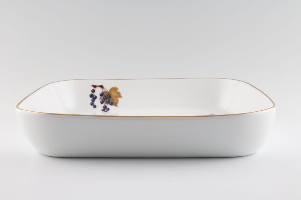 Royal Worcester Evesham - Gold Edge Serving Dish Square Dish - Fruits may vary 11 1/2" x 11 1/2"