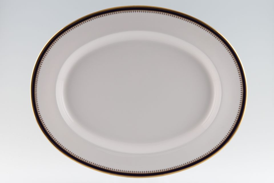 Spode Knightsbridge - Cobalt Oval Platter 16 3/4"