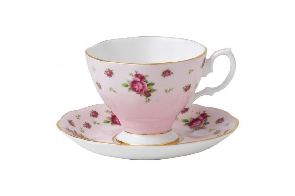 Royal Albert New Country Roses Pink Espresso Saucer Saucer Only