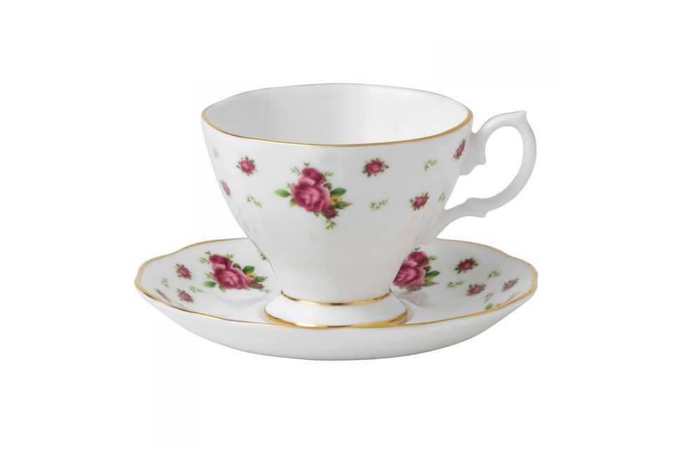 Royal Albert New Country Roses White Espresso Saucer Saucer Only