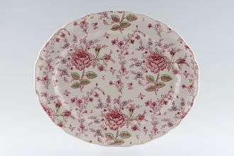 Johnson Brothers Rose Chintz - Pink Oval Platter 13 1/2"