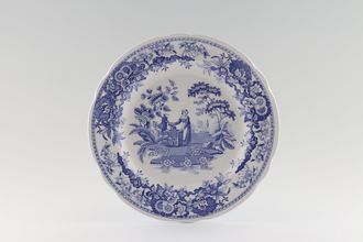 Spode Blue Room Collection Breakfast / Lunch Plate 'Girl at Well' 9"