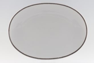 Sell Thomas Onyx Grey Oval Platter 15"