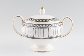 Wedgwood Colonnade - Black Sugar Bowl - Lidded (Tea) Footed