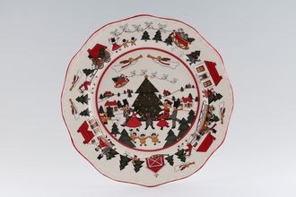 Sell Masons Christmas Village Dinner Plate Accent - Dressing The Tree 10 5/8"