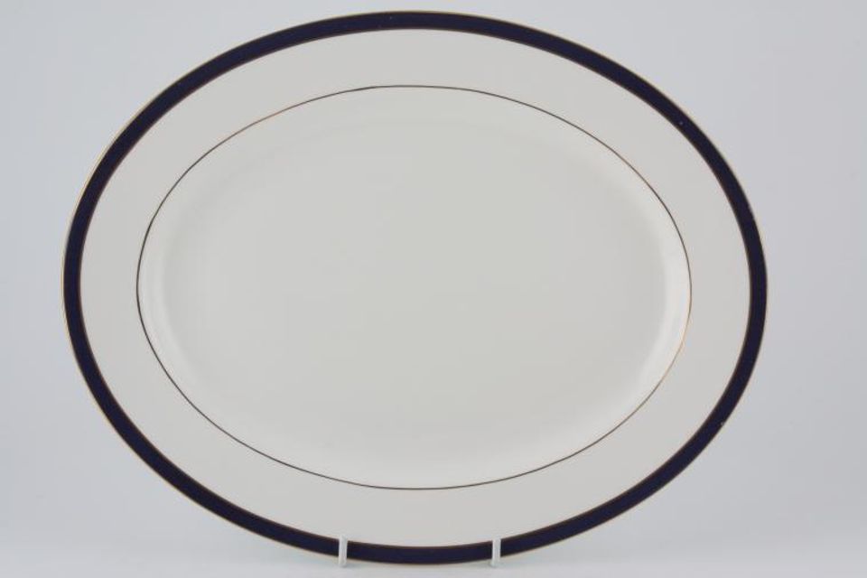 Duchess Warwick - Blue Oval Platter 13 3/8"