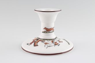Crown Staffordshire Hunting Scene Candle Holder