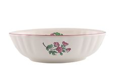 Luneville Reverbere Fin Oval Serving Bowl Rose 5 1/2" x 2 3/8" x 7 3/4" thumb 2