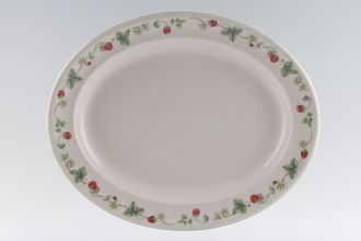 Wedgwood Raspberry Oval Platter 14 1/4"