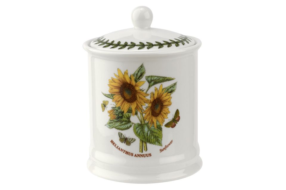 Portmeirion Botanic Garden Storage Jar + Lid Sunflower 4" x 5 3/4"