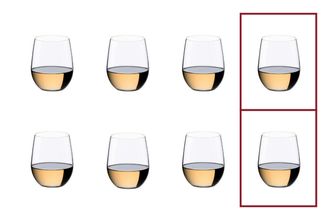 Riedel Riedel O Set of 8 White Wine Glasses Value Pack - Pay 6 Get 8 320ml