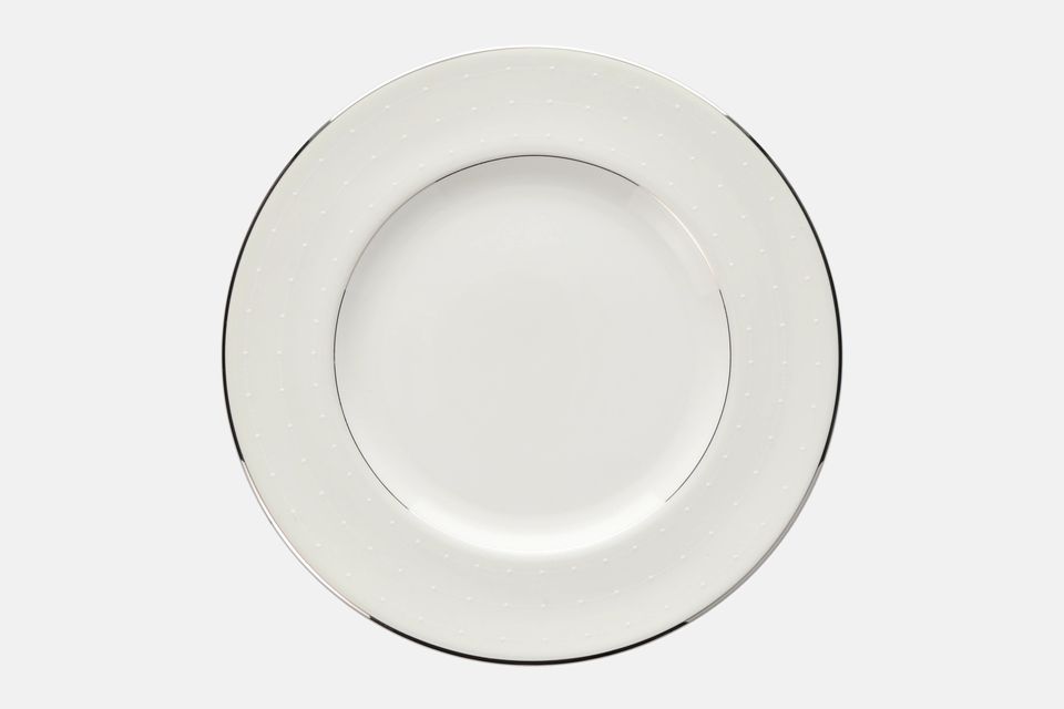 Royal Doulton Monique Lhuillier - Etoile Platinum Salad/Dessert Plate White 8"