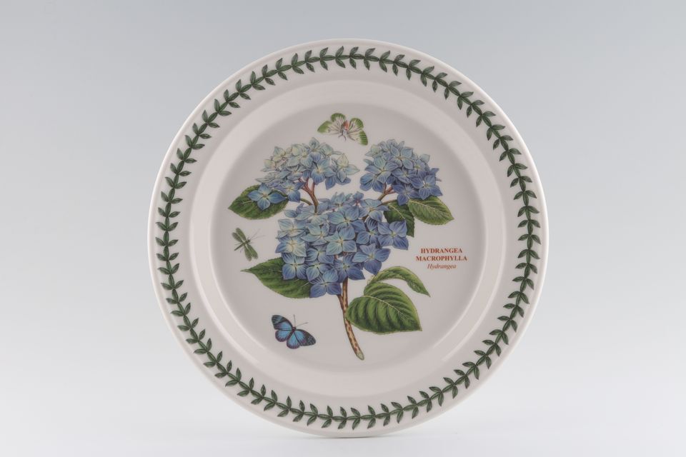 Portmeirion Botanic Garden Dinner Plate Hydrangea Macrophylla - Hydrangea - named 10 1/2"
