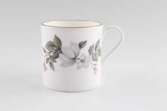 Royal Worcester June Garland Coffee/Espresso Can Gold line down the centre of the handle 2 3/8" x 2 3/8"
