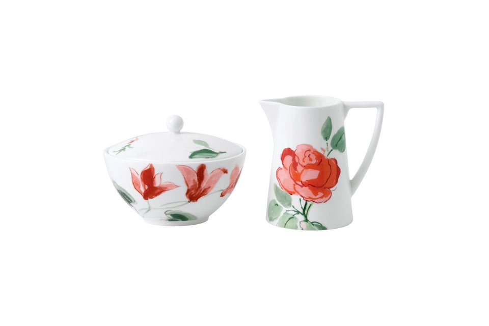 Jasper Conran for Wedgwood Floral Sugar Bowl - Lidded (Tea) Sugar Bowl Only